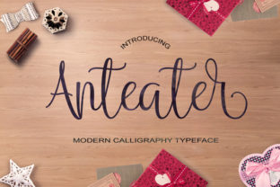Anteater: A Modern Handwritten Calligraphy Font by JoeeCreative