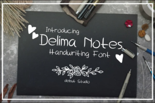 Delima & Delima Notes: A Sweet Thin Handwritten Font