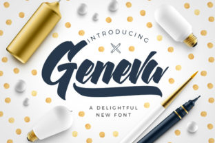 Geneva: A Strong, Thick Yet Smooth Handwritten Font for Modern Design