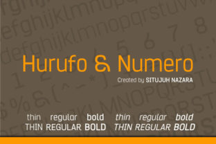 Hurufo Numero: A Thoughtful Exploration of a Modern Typeface by Situjuh Nazara