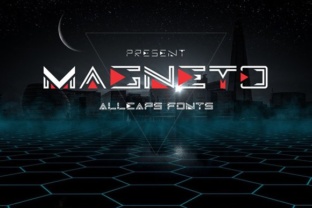 Magneto Font: A Stylish Futuristic Typeface with Four Variations