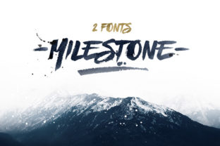 Milestone: The Rough Brush Font That Brings Raw Energy to Design