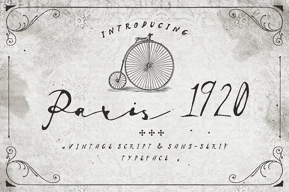 Paris 1920: A Vintage Handmade Font with Two Distinct Personalities
