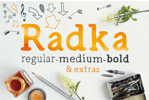 Radka: A Hand-Lettered Typeface with Illustrative Character