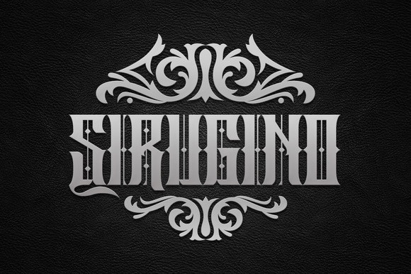 Sirugino: The Bold Fusion of Gothic and Black-Letter Design