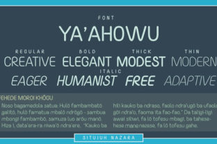 Yaahowu: Situjuh Nazaraβs Typeface for Modern Design